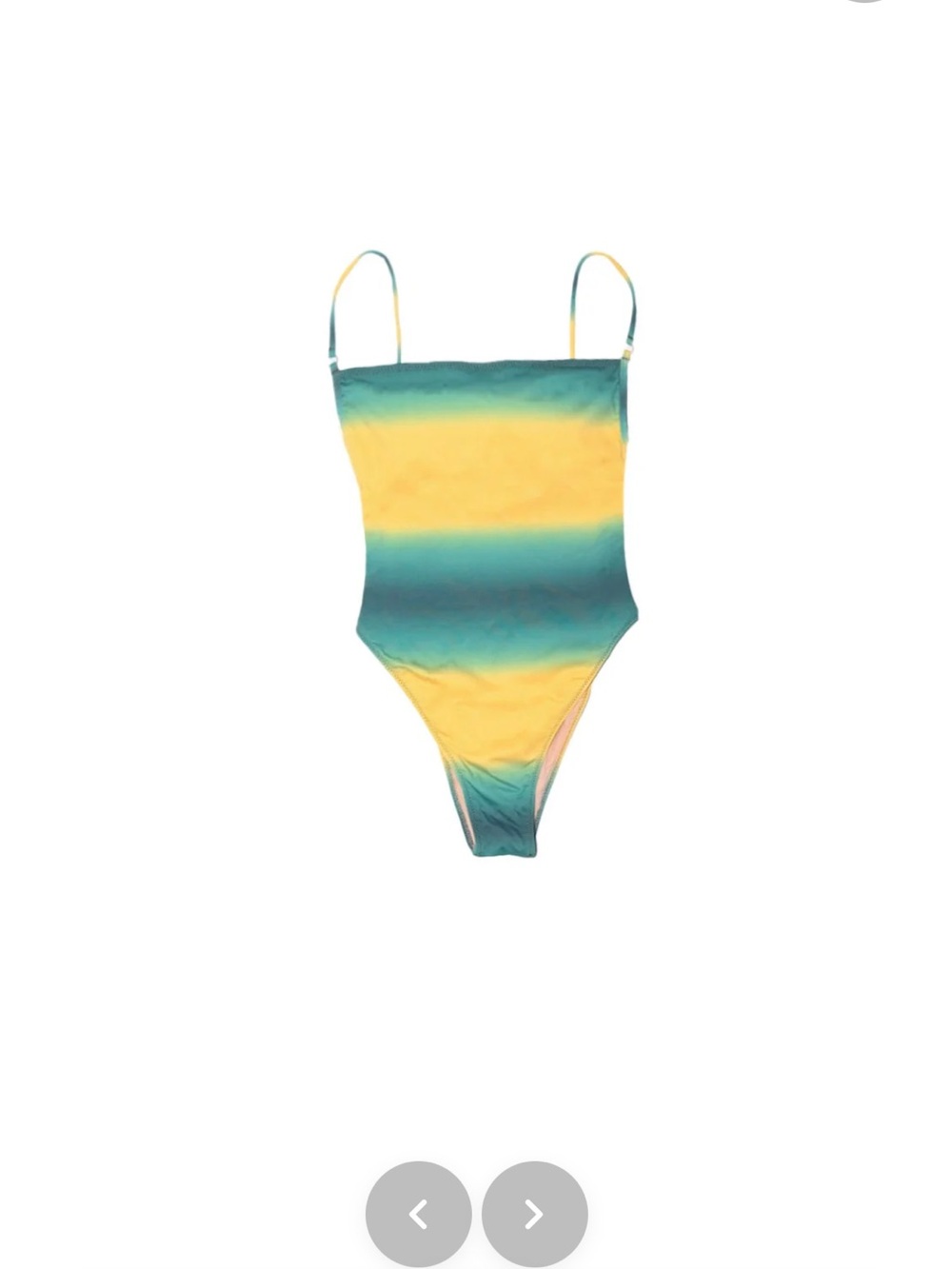 NWOT Yellow and Green Yllw the Label One-Piece Swimsuit